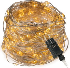 Lanț luminos - 240 LED, alb cald