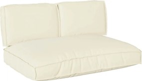 vidaXL Set de perne 3 pcs Crem Material Oxford