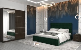 Set dormitor Royal, Wenge/Verde