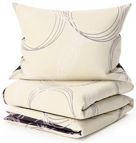 Lenjerie de pat din bumbac BUBBLES BLEND negru Dimensiune lenjerie de pat: 70 x 90 cm | 140 x 200 cm