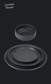 Set Cadou 24 Farfurii Vulcano Evenimente (6 Platouri 30cm, 6 Farfurii 25cm, 6 Farfurii 20cm, 6 boluri 400ml) LA COMANDA 25 de seturi