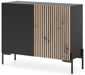 Dulap Lamellito L3 (negru + stejar). 1098814