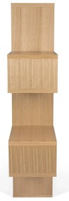 Bibliotecă în decor de stejar TemaHome London, 34 x 160 cm