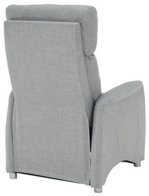 Fotoliu reglabil, material textil gri, FOREST