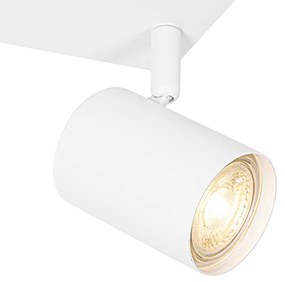 Plafonieră modernă albă cu 2 lumini, dreptunghiulară reglabilă - Jeana