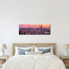 Tablou - New York (cu ceas) (90x30 cm)
