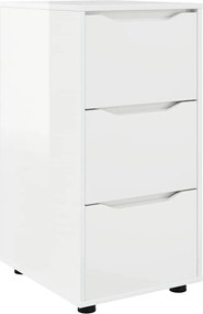 vidaXL Dulap de depozitare Alb lucios 40 x 48 x 81 cm Lemn compozit