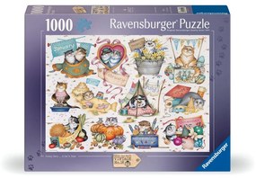 PUZZLE CALENDARUL PISICUTELOR 1000 PIESE - RAVENSBURGER (RVSPA01452)
