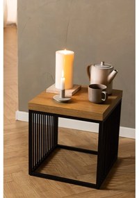 Măsuță auxiliară cu blat cu aspect de lemn de stejar 40x40 cm Strington – Actona