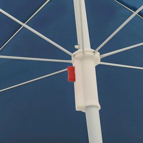 Umbrela de soare de exterior, stalp din otel, albastru, 180 cm Albastru