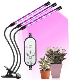 Lampă LED reglabilă cu clemă pentru plante LED/12W/5V