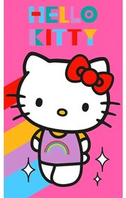 Hello Kitty Rainbow prosop de mână, prosop de față, prosop 30x50 cm