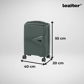TraveLux Endure valiză de cabină cu hard top 55x40x20 cm verde închis