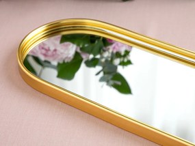 Shaped  metal  cu Oglindă  tavă 30x12 Cm Auriu