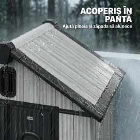 Outsunny metal 2 3, magazie căsuță dulap depozitare cutie | Aosom Romania