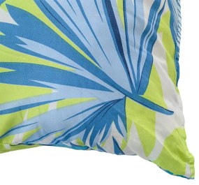 Pilota potrivita pentru tot anul matlasata 140x200 cm cu perna ARECANO albastru-verde 70x90 cm