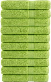 vidaXL Prosoape de saună premium SOLUND 10 buc. verde 80x200 cm 600gsm