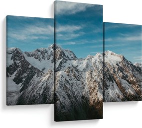 Tablou cu vârfuri înzăpeziți, Fiordland (90x60 cm)