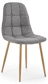 Scaun de sufragerie Kal (Gri + Lemn natural). 1048619