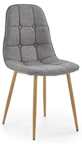 Scaun de sufragerie  Kal  (Gri + Lemn natural). Promo -7%. 1048619