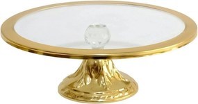 Platou PLT0484, auriu, metal, 30x14 cm