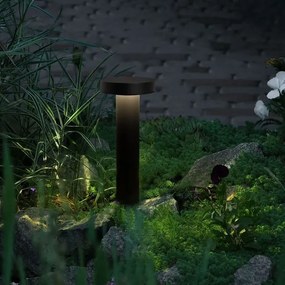 Stalp exterior IP65 LED 3000K GONG negru H-30cm