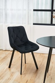 Scaun de sufragerie Segura (negru). 1117256