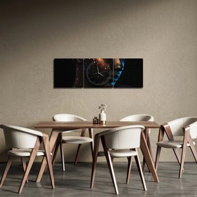 Tablou strălucitor a femeii (cu ceas) (90x30 cm)