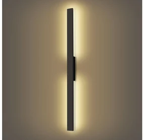 Brilagi - Aplică de perete LED pentru exterior LUNA LED/24W/230V 3000K IP65 negru