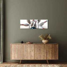 Tablou - Bowling (cu ceas) (90x30 cm)