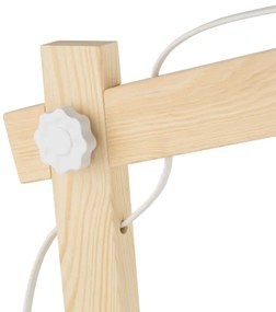 Lampă de masă OSLO 1xE27/15W/230V pin/alb