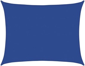 vidaXL Pânză parasolar, dreptunghiular, albastru, 6x8m, HDPE, 160 g/m²