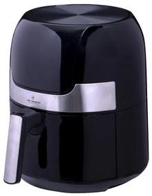 Friteuză cu aer cald Just Perfecto JL-22, 1400 W, 3,5 litri, digitală, 9 programe, 80-200 °C, cronometru, negru
