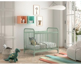 Pătuț verde din metal 60x120 cm BRONXX – Vipack