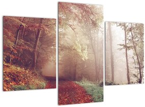 Tablou - Plimbarea de toamnă prin pădure (90x60 cm)