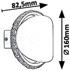Aplica perete LED camera de zi, sufragerie, dormitor Capriana 5049 RX