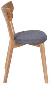 Scaun de sufragerie din stejar cu șezut gri Arch - Bonami Selection