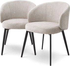 Set de 2 scaune cu brate design LUX Lloyd, Sisley bej