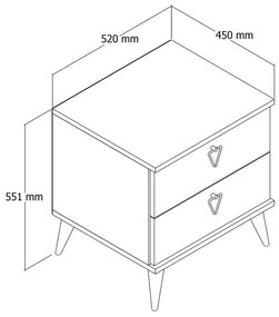 Noptieră Versala (nuc). 1063053