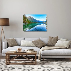 Tablou pe sticlă - Lacul Hintersee (70x50 cm)