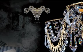 Aplica de perete cristal Bohemia Sotira WL CE