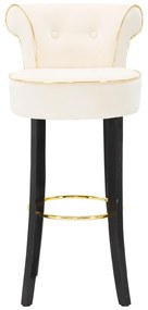 Scaun de bar crem din catifea 96 cm Luxy – Mauro Ferretti