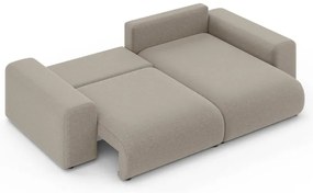 Colțar bej extensibil/cu spațiu de depozitare (cu colț variabil) Luma – Ropez