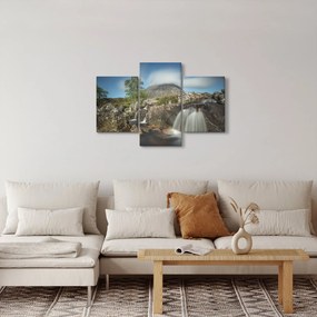 Tablou cu cascadele și munți (90x60 cm)
