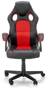 Scaun de birou KENU, negru/roșu