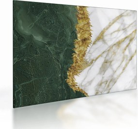Tablou pe sticlă - Marmură verde N⁰1 (70x50 cm)