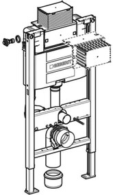 Rezervor incastrat Geberit Duofix Omega 12 cm, H 98 cm, actionare frontala sau superioara - GEB111.030.00.1