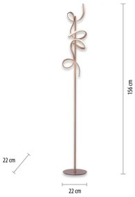 Lampadar LED dimabil CURLS LED/22W/230V Leuchten Direkt 19031-60