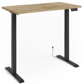 Masă PC electrică Natura 140 (Stejar + Negru). Promo -7%. 1124885