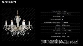 Lustra Maria Theresa cristal Bohemia L14 019/06/1